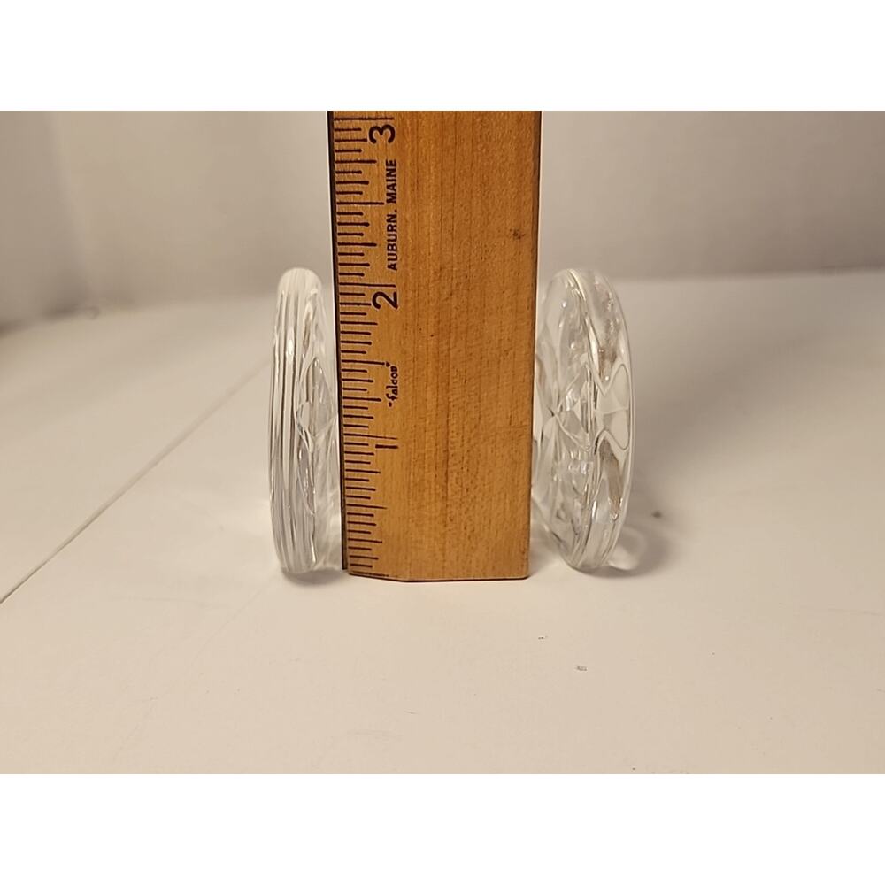 Vtg Waterford Crystal Signed Knife Rest Quality Prismatic Glass 3 Ring Starburst - Picture 7 of 7